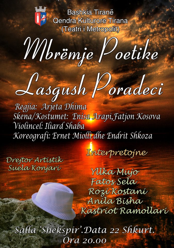 Lasgush Poradeci, mbrëmje poetike në Metropol